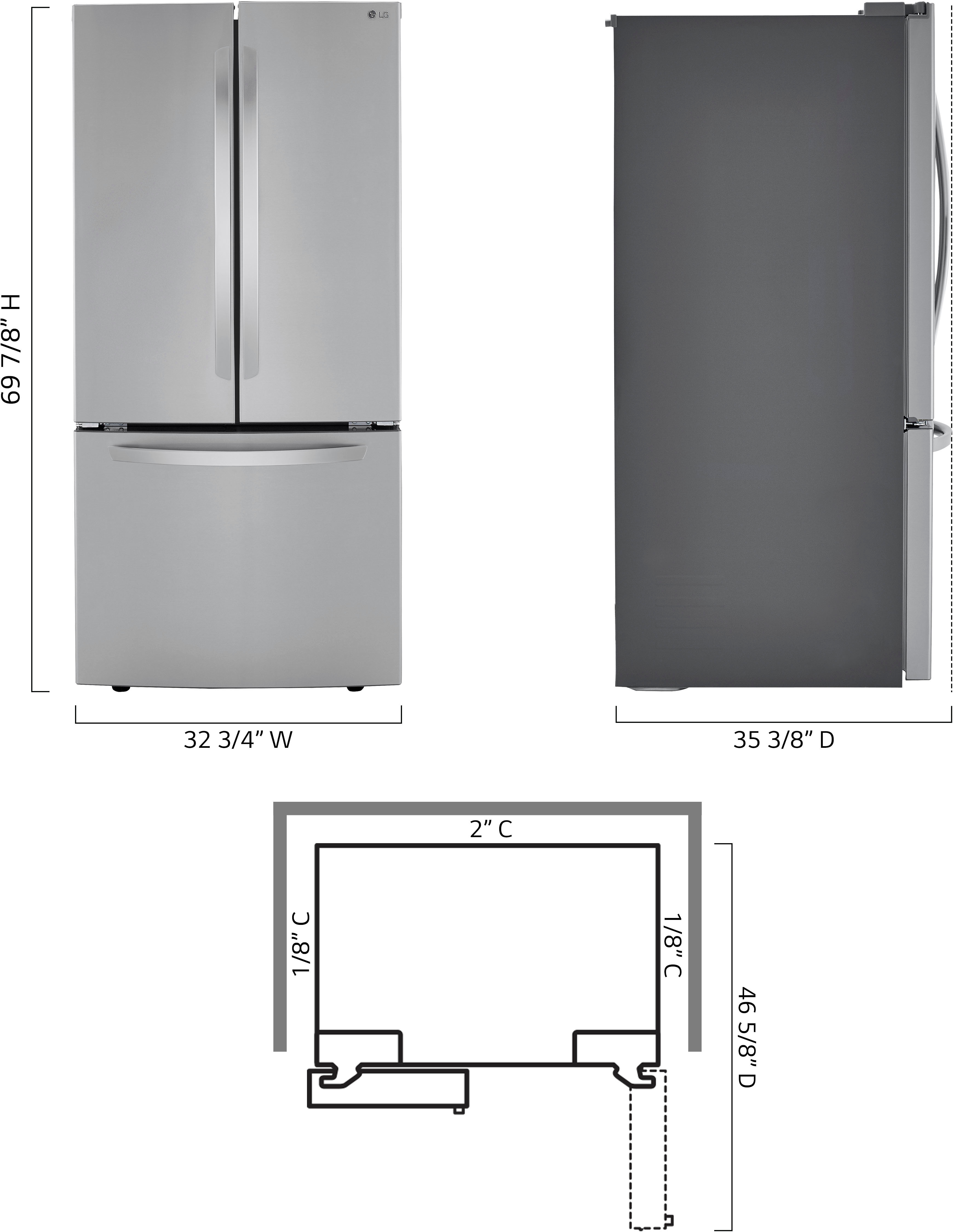 Left View: Samsung - BESPOKE 23 cu. ft. 4-Door French Door Counter Depth Smart Refrigerator with Beverage Center - Custom Panel Ready