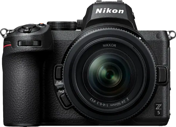 Front. Nikon - Z 5 4K Video Mirrorless Camera with NIKKOR Z 24-50mm f/4-6.3 - Black.