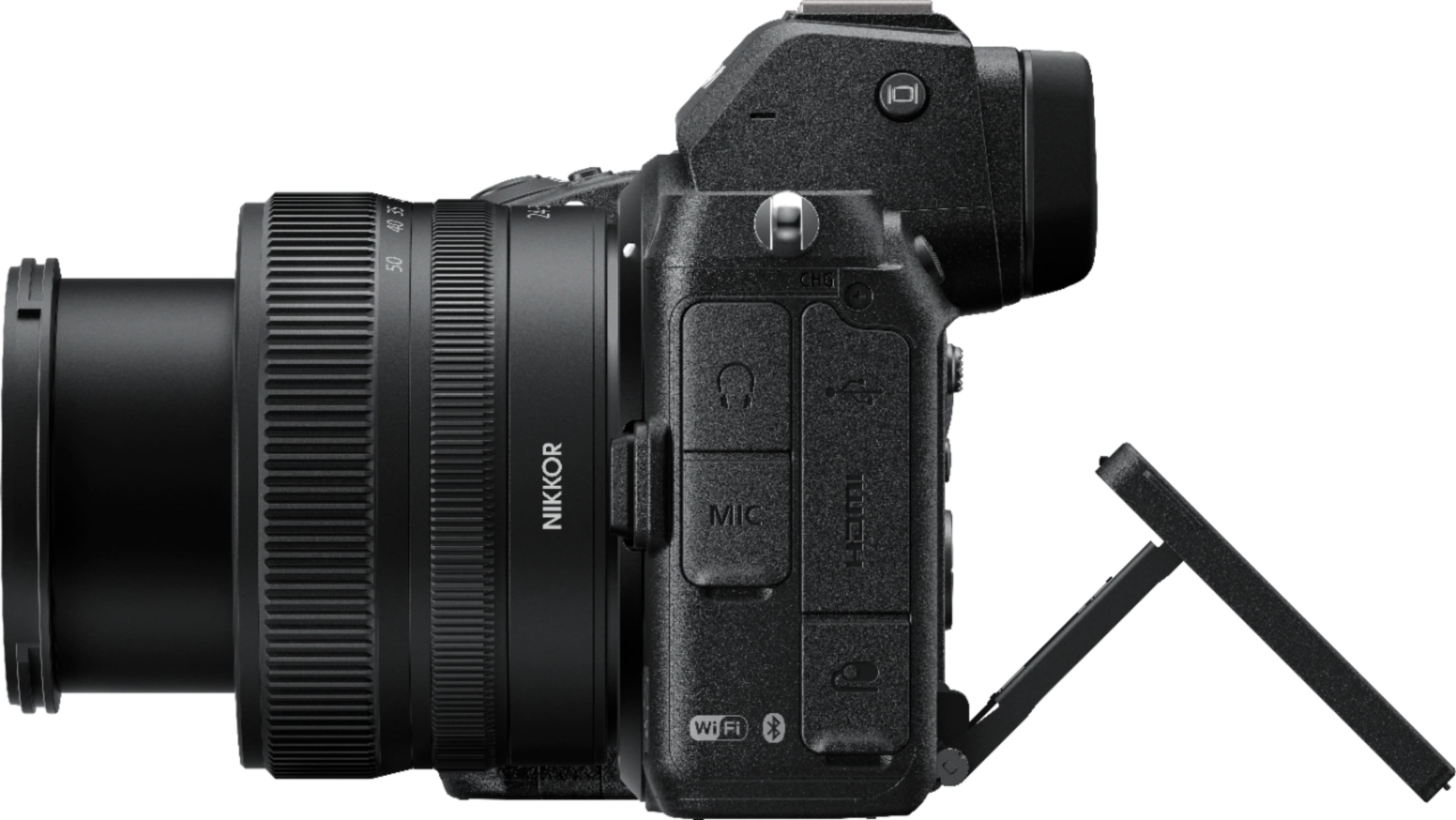 Left. Nikon - Z 5 4K Video Mirrorless Camera with NIKKOR Z 24-50mm f/4-6.3 - Black.