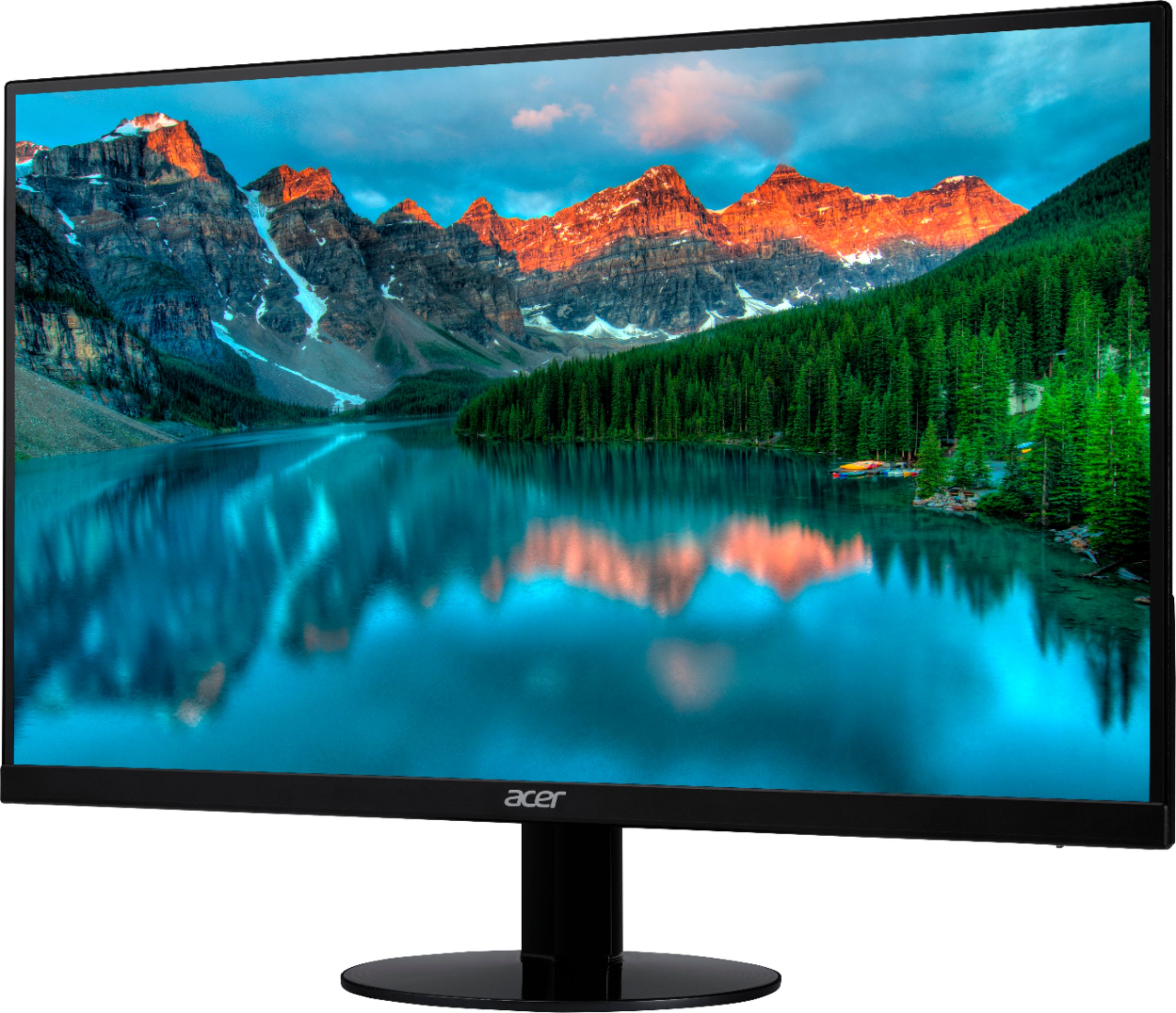 Left View: Acer - Geek Squad Certified Refurbished SA230 23" IPS LED FHD Monitor - Black