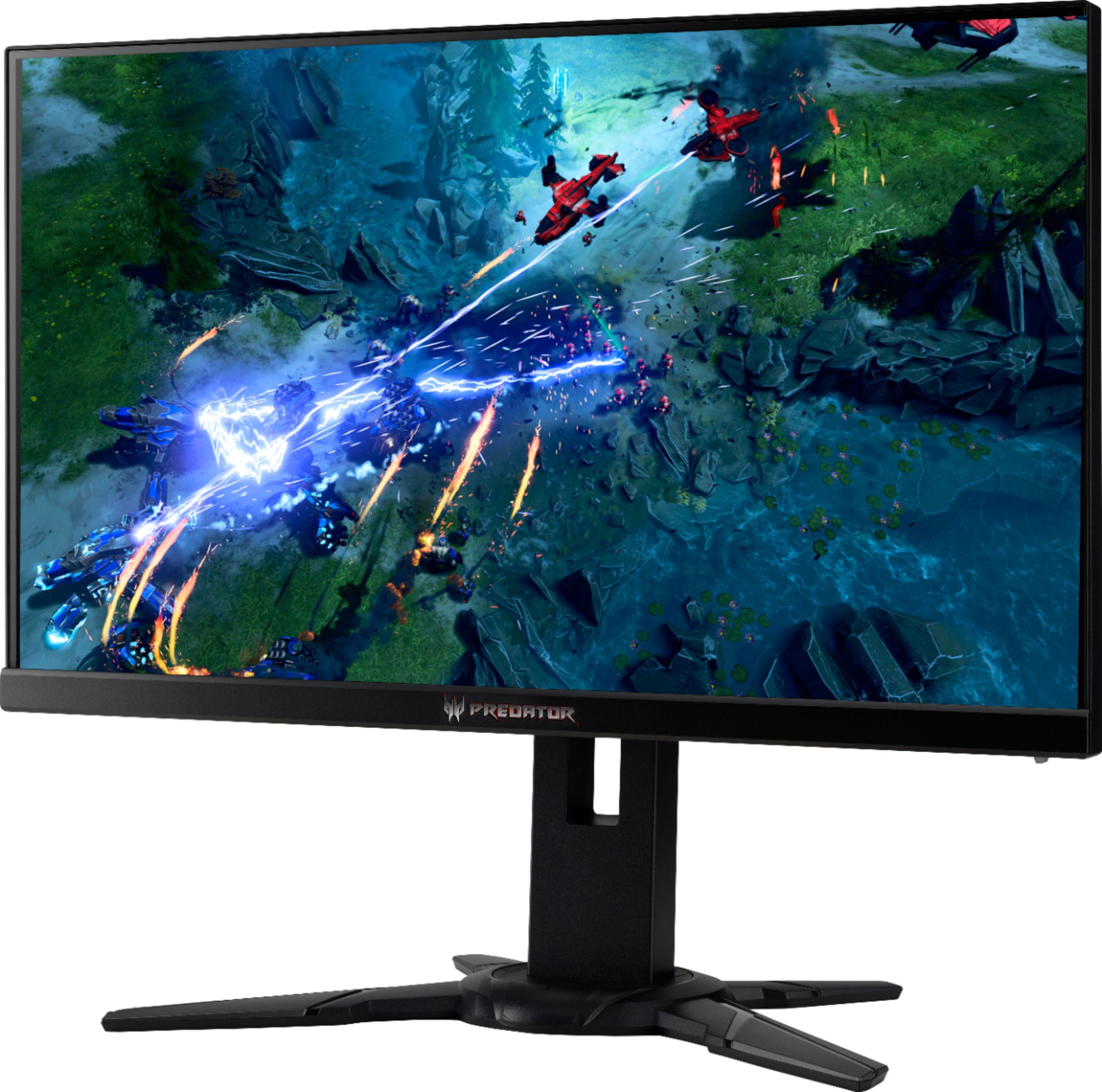 Left View: Dell - Geek Squad Certified Refurbished 27" Fast IPS LED QHD FreeSync and G-SYNC Compatible Monitor with HDR