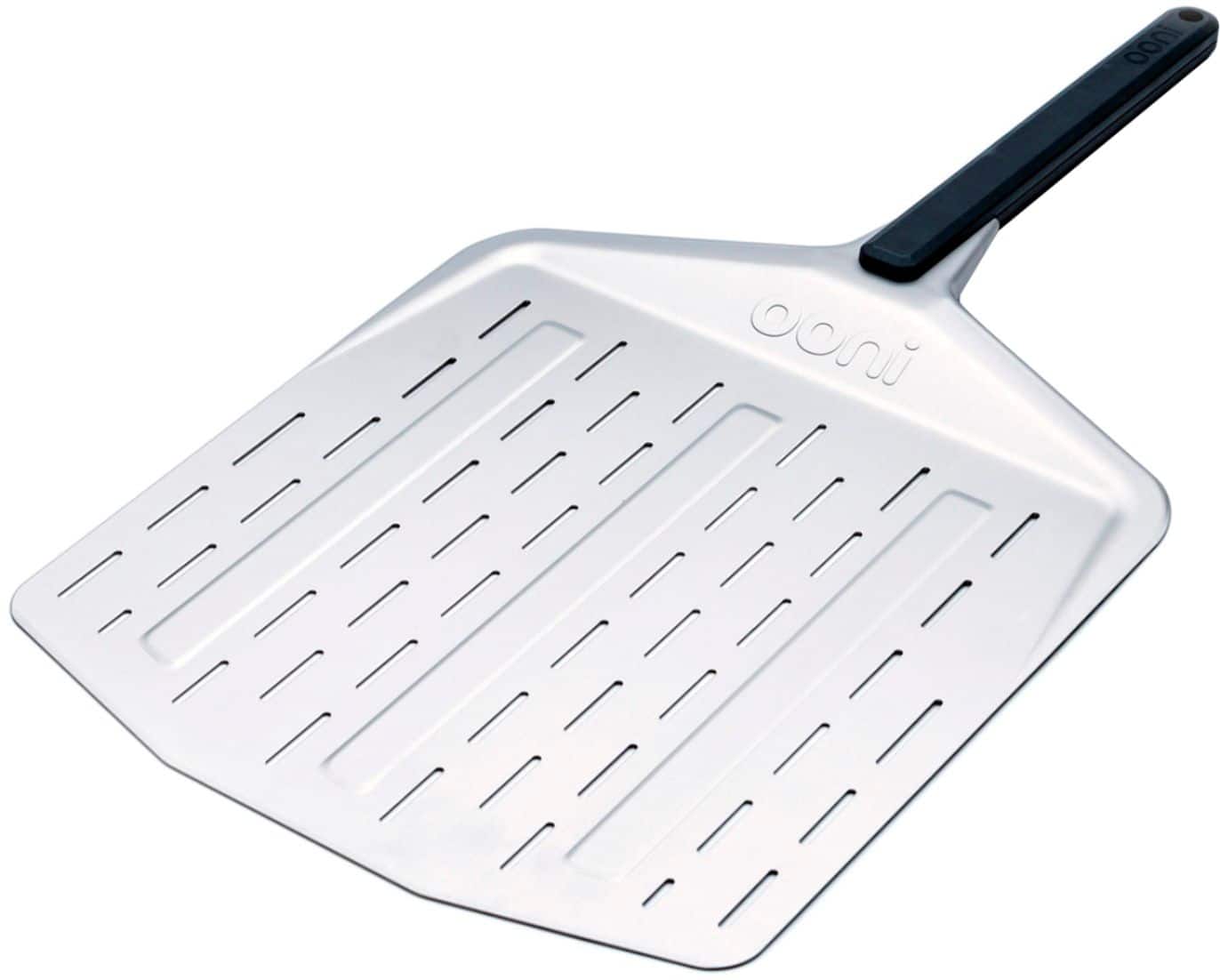 Alt View 12. Ooni - Perforated Pizza Peel (12-inch) - silver.