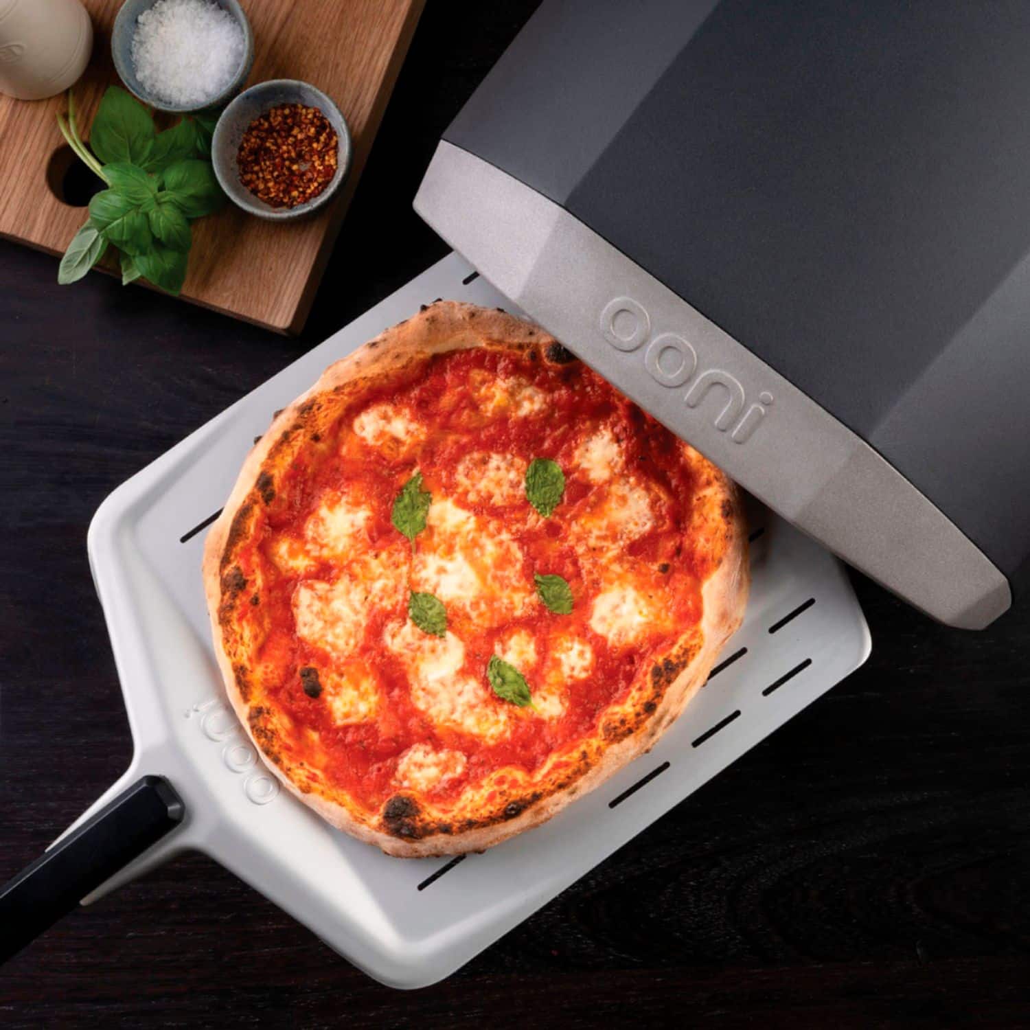 Alt View 14. Ooni - Perforated Pizza Peel (12-inch) - silver.