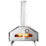 Front. Ooni - Pro Multi-fuel Outdoor Pizza Oven - silver.