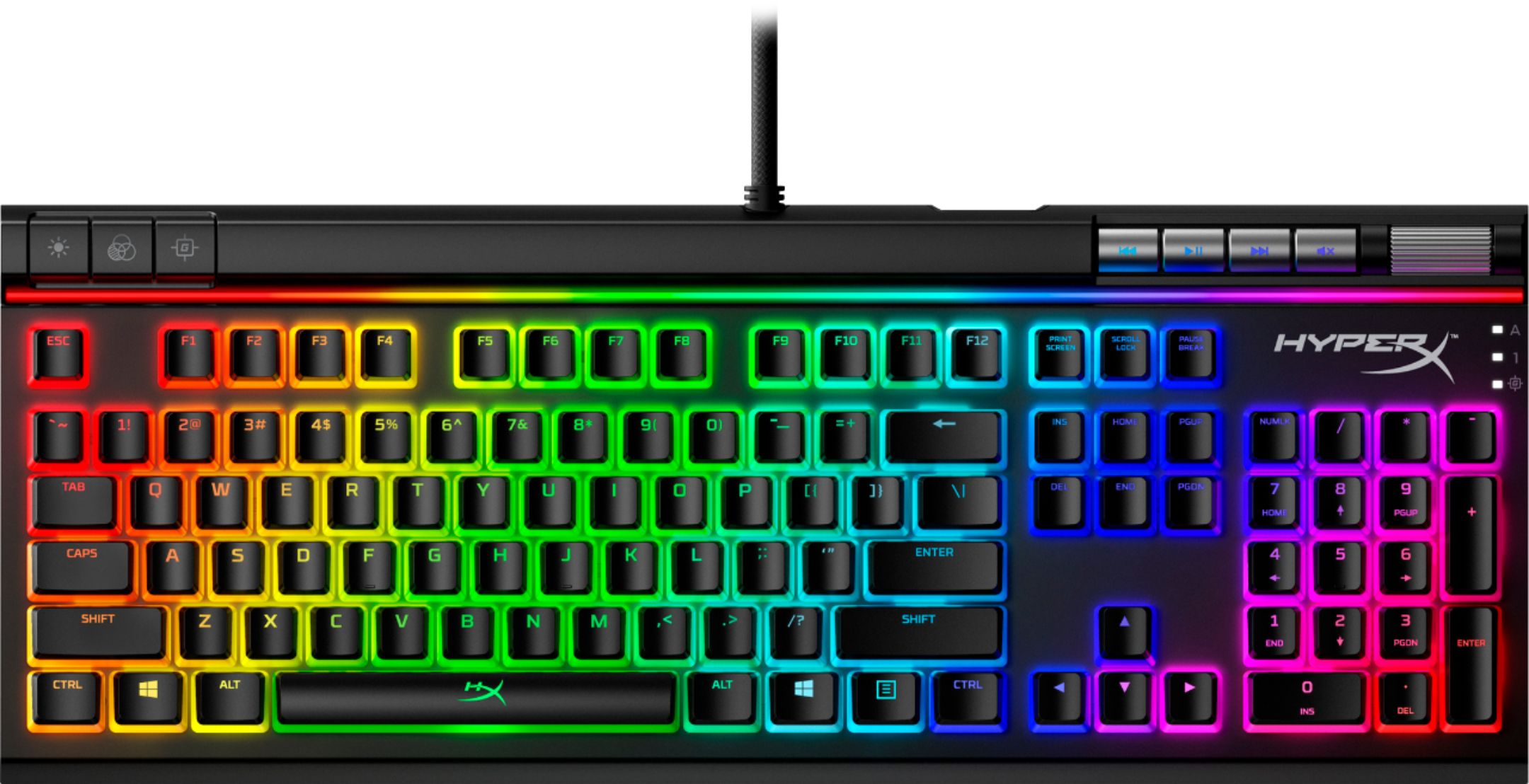 HyperX - Alloy Elite 2 Full-size Wired Mechanical Gaming Keyboard - Black