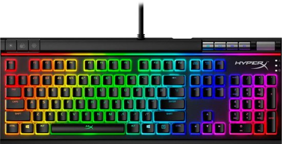 HyperX - Alloy Elite 2 Mechanical Gaming Keyboard, Red - Black