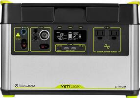 Goal Zero - Yeti 1500X Battery-Powered Portable Generator - Silver/Black - Front_Zoom