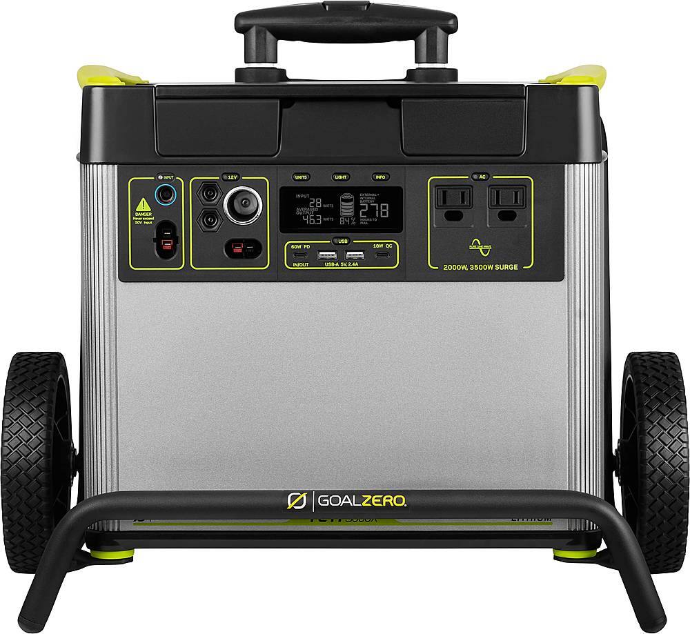 Goal Zero Yeti 3000X BatteryPowered Portable Generator Silver/Black