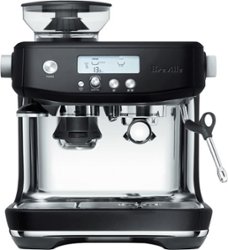 Breville - the Barista Pro Espresso Machine with 15 bars of pressure, Milk Frother and intergrated grinder - Black Truffle - Front_Zoom