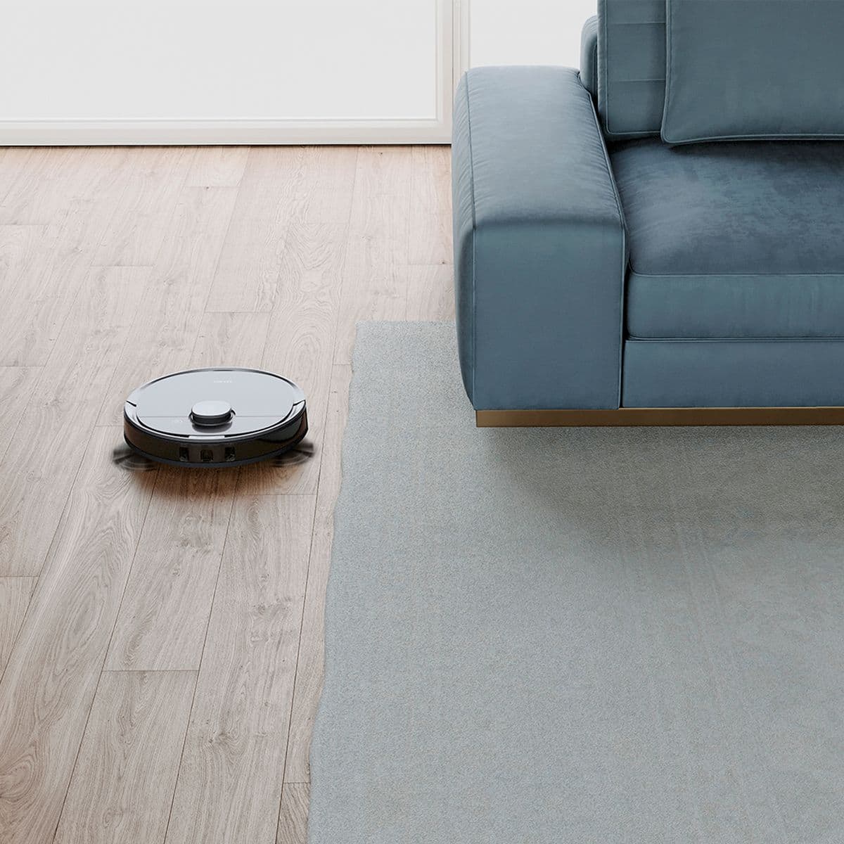 Alt View 13. ECOVACS Robotics - DEEBOT T8+ Vacuum & Mop Robot with Advanced Laser Mapping and 3D Obstacle Detection & Avoidance - Grey.