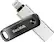 Front. SanDisk - iXpand Flash Drive Go 64GB USB 3.0 Type-A to Apple Lightning for iPhone & iPad - Black / Silver.