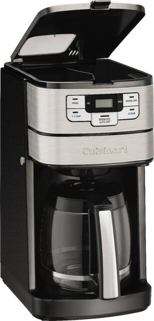 Grind-and-Brew Black/Chrome 12-Cup Automatic Coffeemaker