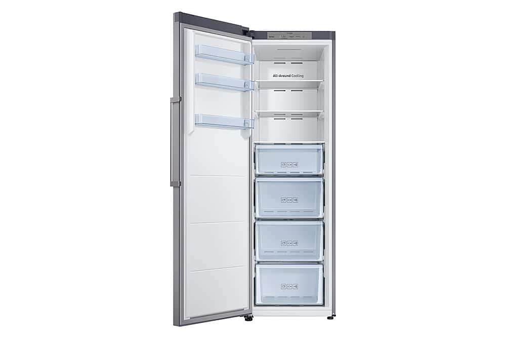 Alt View 11. Samsung - 11.4 cu. ft. Capacity Convertible Upright Freezer - Stainless Steel Look.