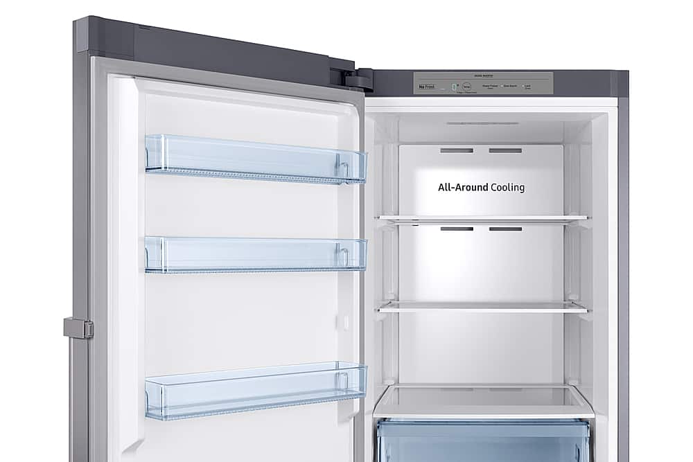 Alt View 15. Samsung - 11.4 cu. ft. Capacity Convertible Upright Freezer - Stainless Steel Look.