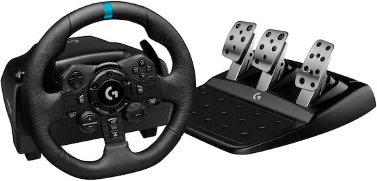 Logitech G923 Racing Wheel And Pedals For Ps5 Ps4 And Pc 941 Best Buy