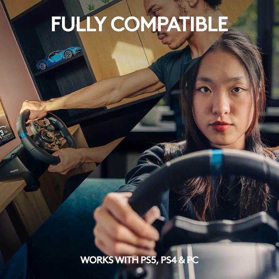 Logitech G923 Racing Wheel and Pedals for PS5, PS4 and Windows Black ...