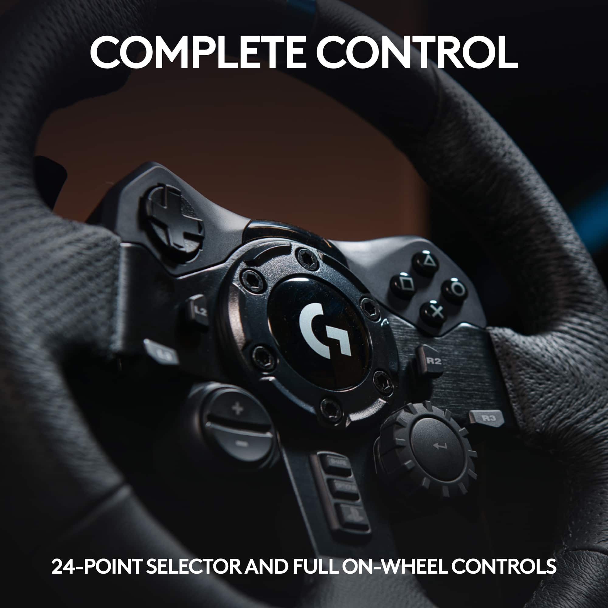 COMPLETE CONTROL: 24-Point Selector and Full On-Wheel Controls