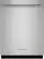 Front. KitchenAid - 24" Top Control Built-In Dishwasher with Stainless Steel Tub, PrintShield Finish, 3rd Rack, 39 dBA - Stainless Steel.