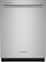 KitchenAid - 24" Front Control Built-In Dishwasher with Tub, ProWash Cycle, 3rd Rack, 39 dBA - Stainless Steel