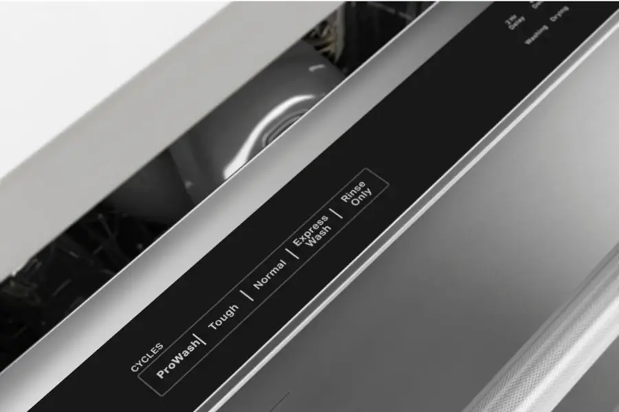 Alt View 17. KitchenAid - 24" Top Control Built-In Dishwasher with Stainless Steel Tub, PrintShield Finish, 3rd Rack, 39 dBA - Stainless Steel.