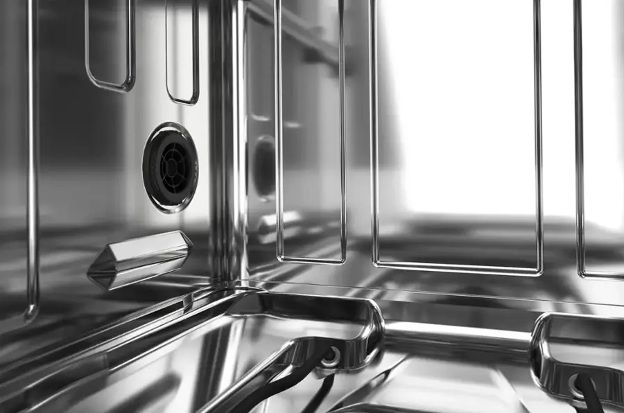 Alt View 19. KitchenAid - 24" Top Control Built-In Dishwasher with Stainless Steel Tub, PrintShield Finish, 3rd Rack, 39 dBA - Stainless Steel.