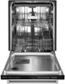 Alt View Zoom 1. KitchenAid - 24" Top Control Built-In Dishwasher with Stainless Steel Tub, PrintShield Finish, 3rd Rack, 39 dBA - Stainless steel.