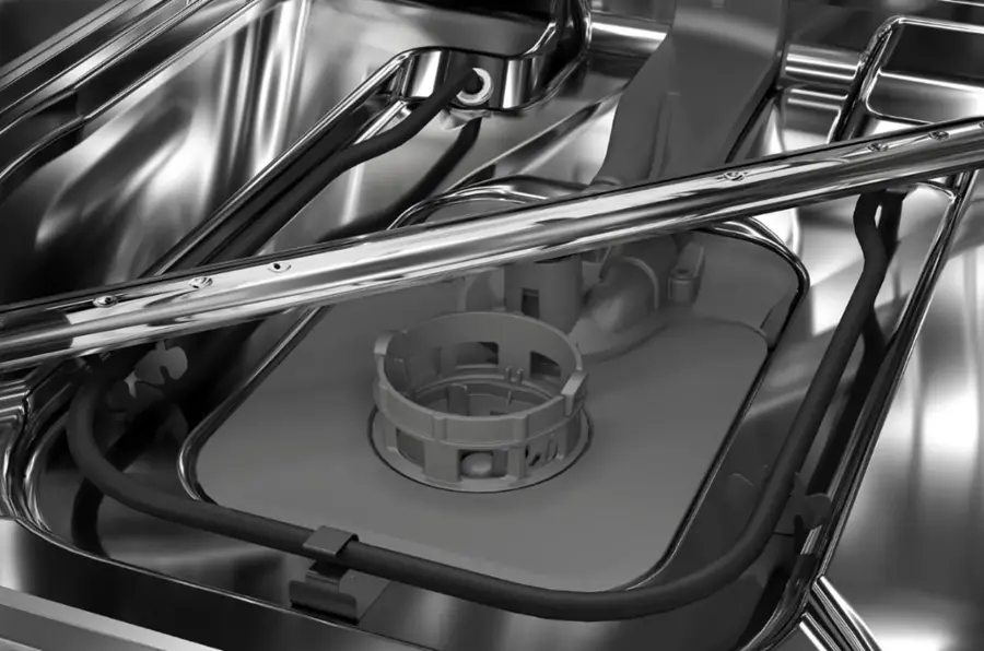 Alt View 22. KitchenAid - 24" Top Control Built-In Dishwasher with Stainless Steel Tub, PrintShield Finish, 3rd Rack, 39 dBA - Stainless Steel.