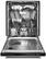 Alt View 16. KitchenAid - 24" Top Control Built-In Dishwasher with Stainless Steel Tub, PrintShield Finish, 3rd Rack, 39 dBA - Black Stainless Steel.