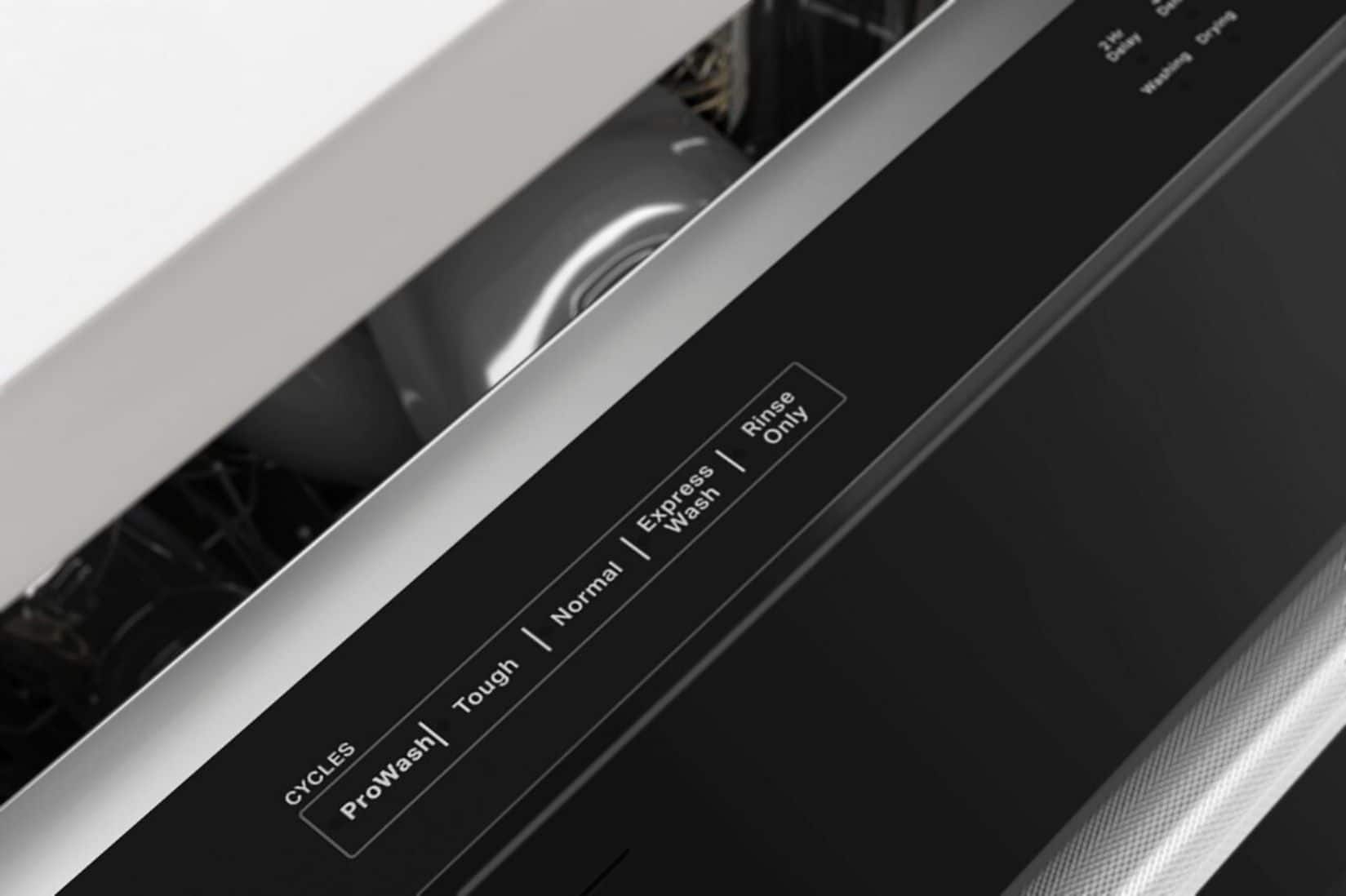 Alt View 18. KitchenAid - 24" Top Control Built-In Dishwasher with Stainless Steel Tub, PrintShield Finish, 3rd Rack, 39 dBA - Black Stainless Steel.