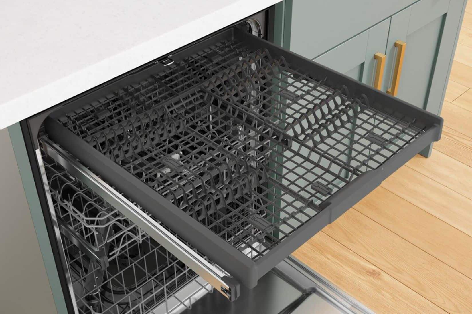 Alt View 16. Whirlpool - 24" Top Control Built-In Dishwasher with Stainless Steel Tub, Large Capacity, 3rd Rack, 47 dBA - Biscuit.
