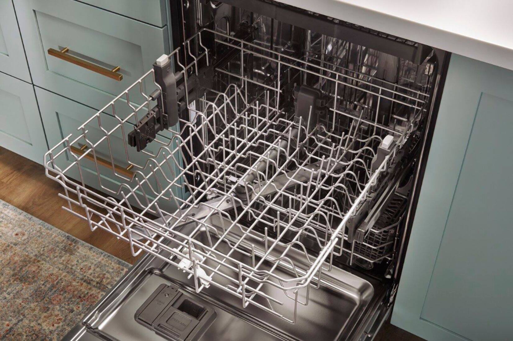 Alt View 18. Whirlpool - 24" Top Control Built-In Dishwasher with Stainless Steel Tub, Large Capacity, 3rd Rack, 47 dBA - Biscuit.