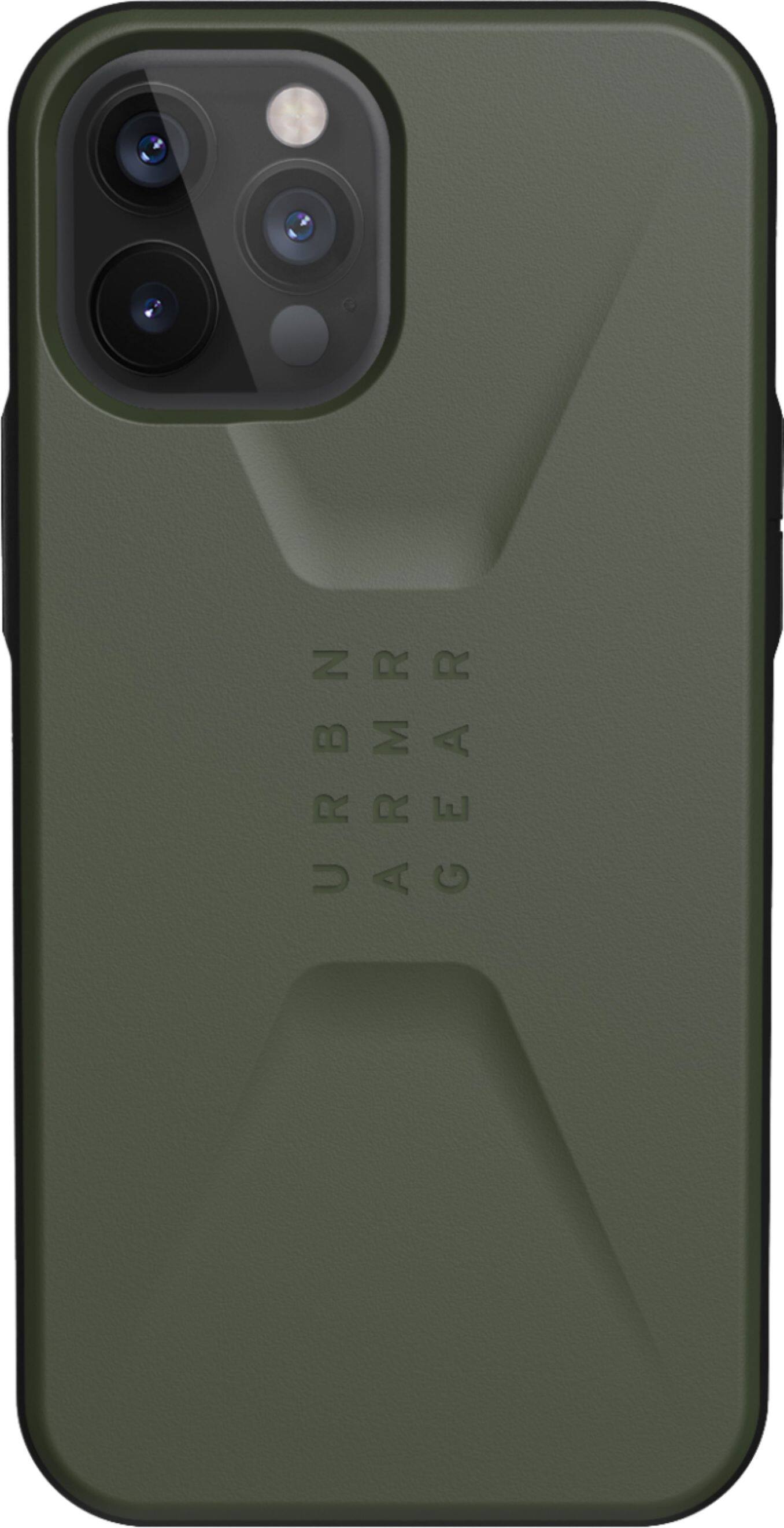 Alt View 2. UAG - Civilian Series Hard shell Case for iPhone 12 Pro Max - Olive.