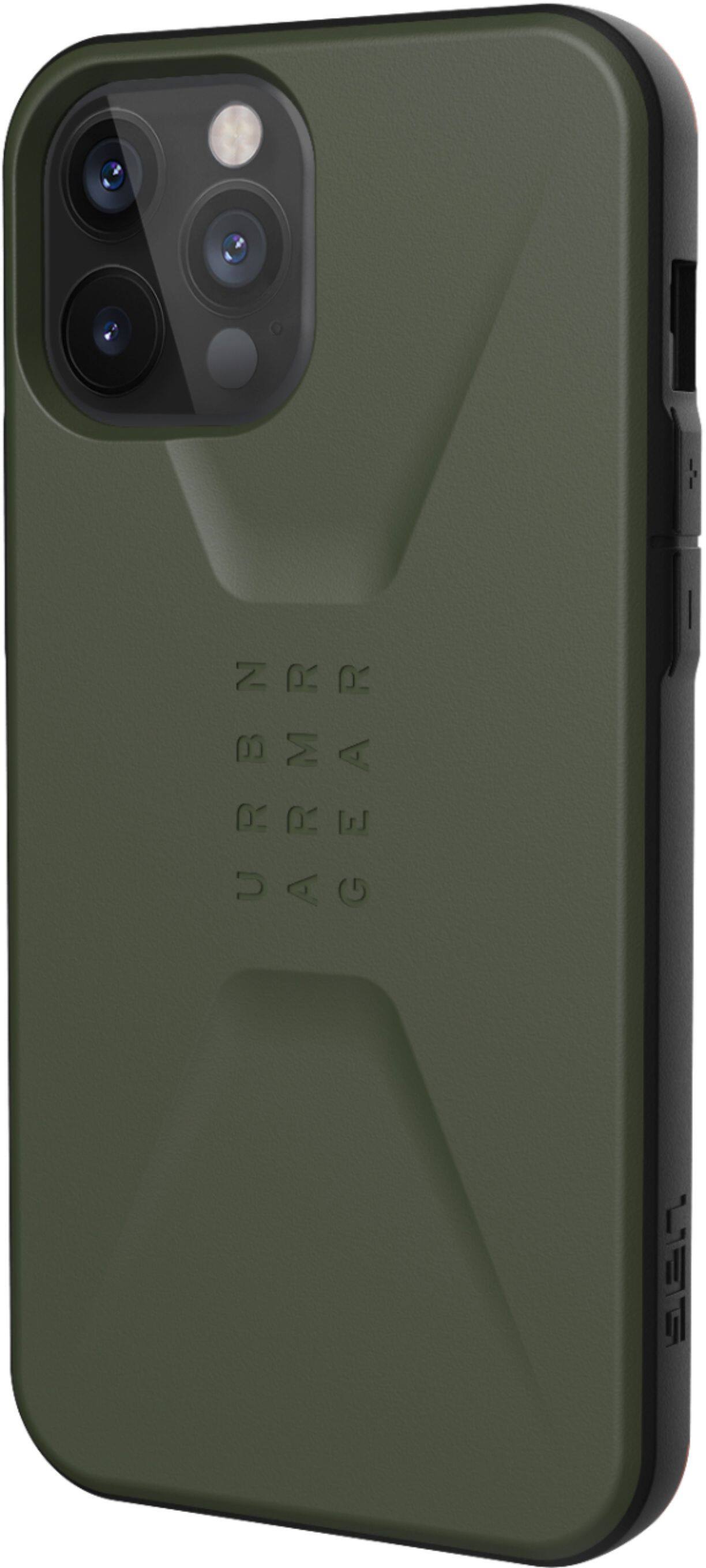Alt View 3. UAG - Civilian Series Hard shell Case for iPhone 12 Pro Max - Olive.
