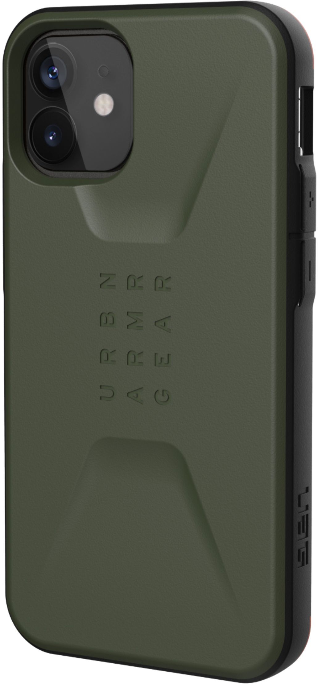 Angle View: UAG - Civilian Hard shell Case for Apple iPhone 12 Mini - Olive