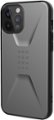 Front Zoom. UAG - Civilian Series Hard shell Case for iPhone 12 Pro Max - Silver.