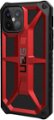 Left Zoom. UAG - Monarch Series Hard shell Case for iPhone 12 / 12 Pro - Crimson.