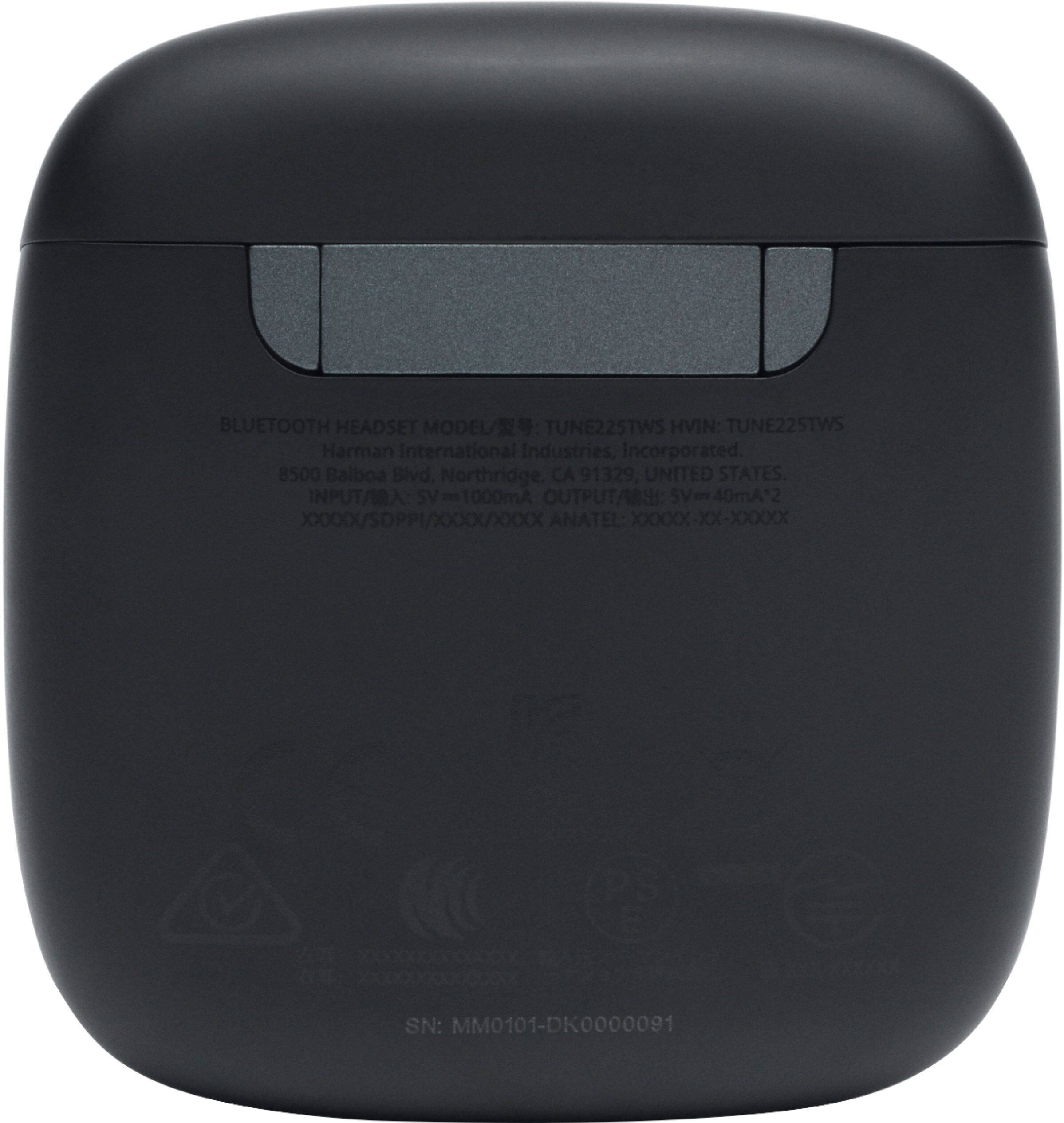 Left. JBL - Tune 225TWS True Wireless In-Ear Headphones - Black.