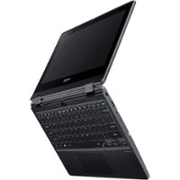 Acer - TravelMate Spin B3 B311RN-31 11.6" Laptop - Intel Celeron - 4 GB Memory - 128 GB eMMC - Shale Black - Front_Zoom