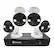 Front. Swann - 8 Channel 2TB NVR, 4 x 4K PoE Cameras, w/Dual LED Spotlights, Color Night Vision & Free Face Detection - Black/White.
