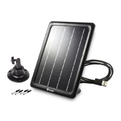 Swann - Add on Solar Panel for Battery Cameras - Black - Alt_View_Zoom_11