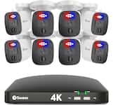 Swann - Home 8-Channel, 8 Camera Indoor/Outdoor Wired 4K UHD 2TB HDD DVR Security Camera, 2-way Audio, Surveillance System - Black