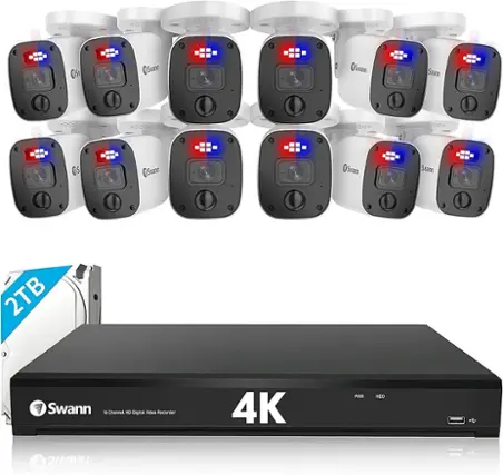 Swann 2TB 16 Channel HD Digital Video Recorder 4K PWR HDD