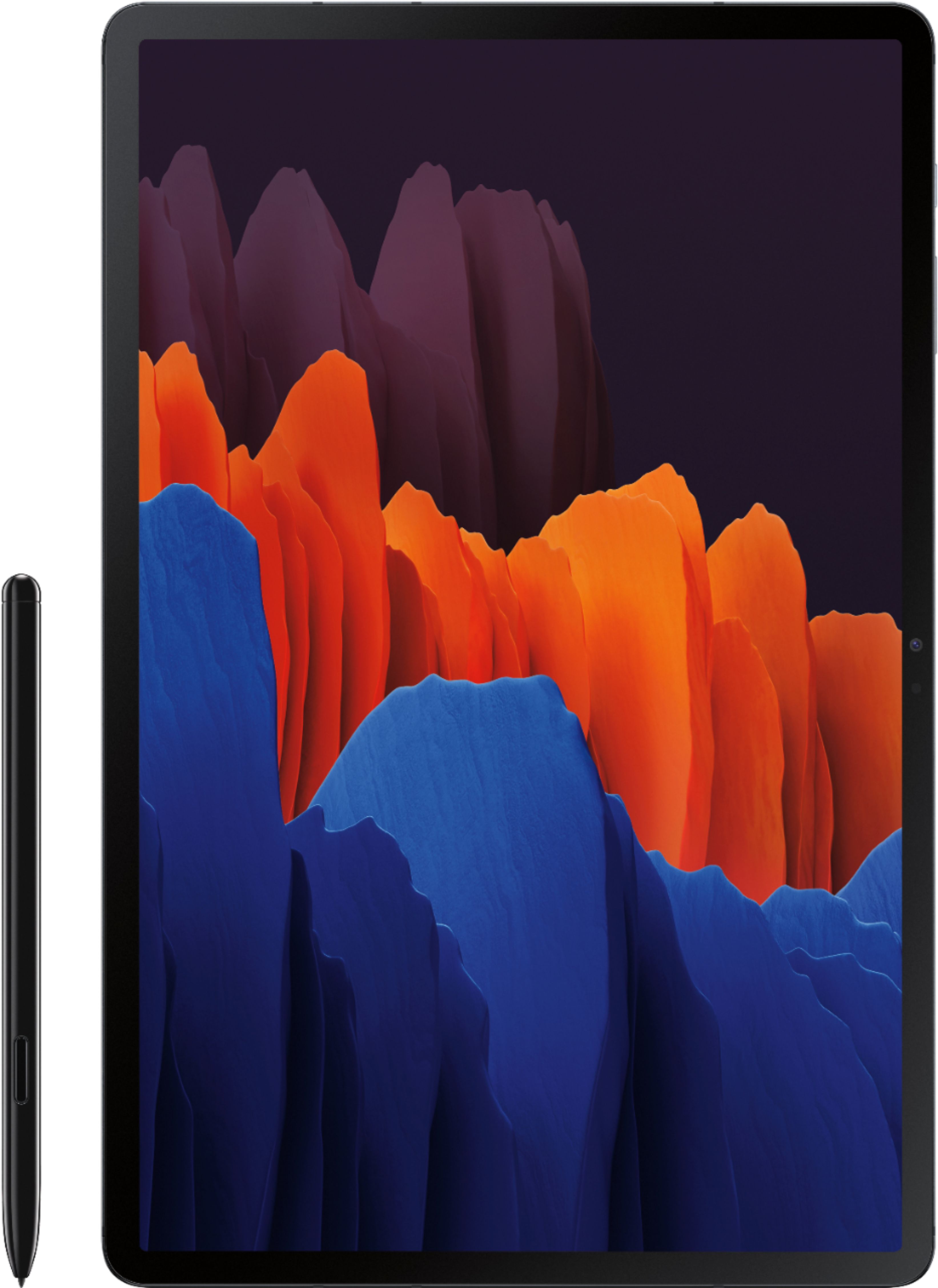 Samsung Galaxy Tab S7 Plus 12 4 128gb With S Pen Wi Fi Mystic Black Sm T970nzkaxar Best Buy