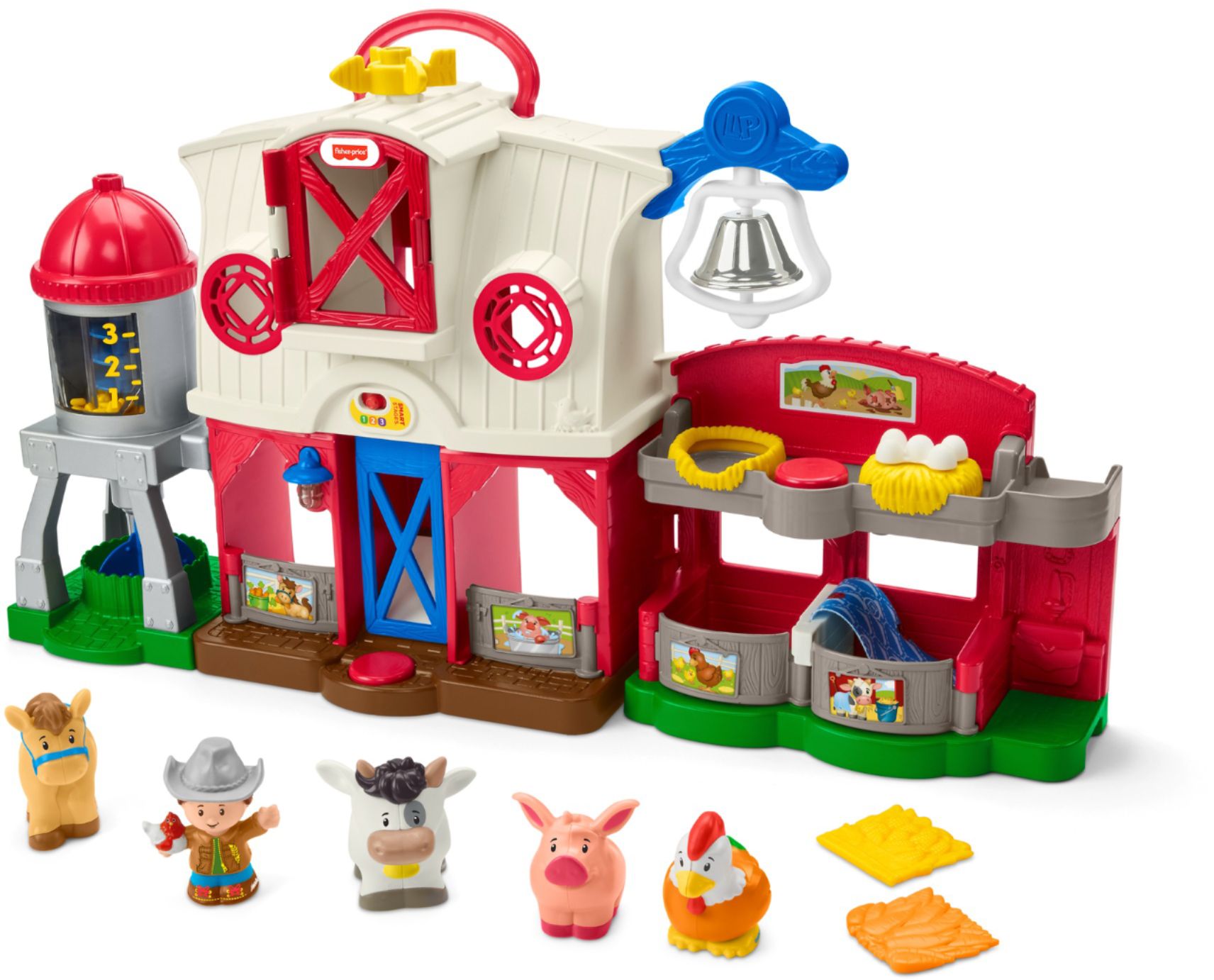 Left View: Fisher-Price - Little People® Caring for Animals Farm - red