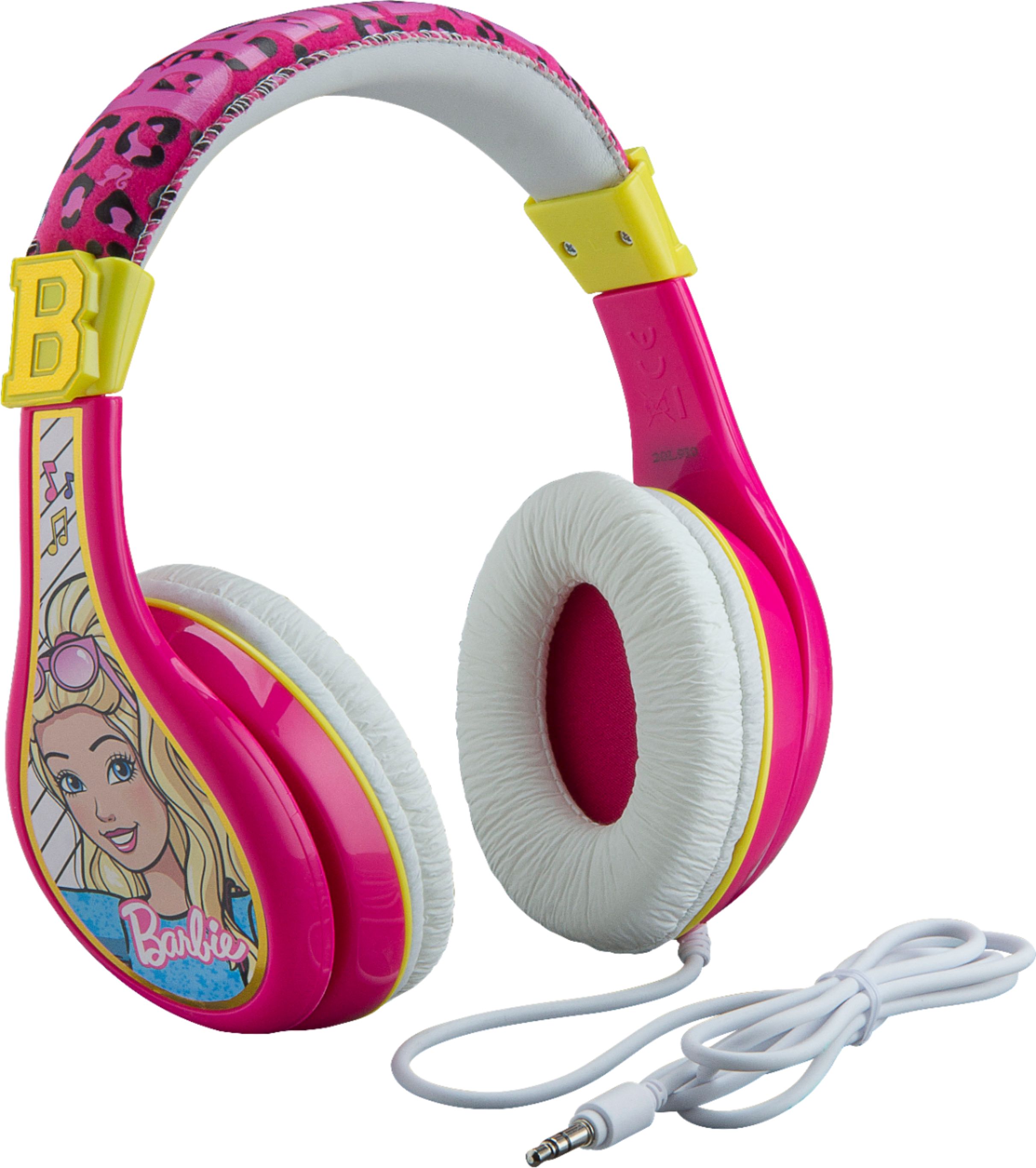 eKids Barbie Wired Over the Ear Headphones - Pink