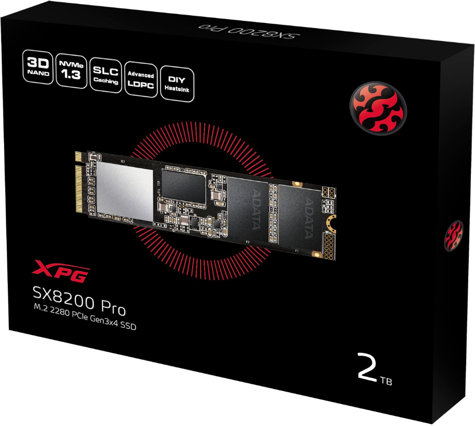XPG SX8200 Pro M.2 2280 512GB PCIe NVMe Gen3x4 Internal Solid State Drive SSD 