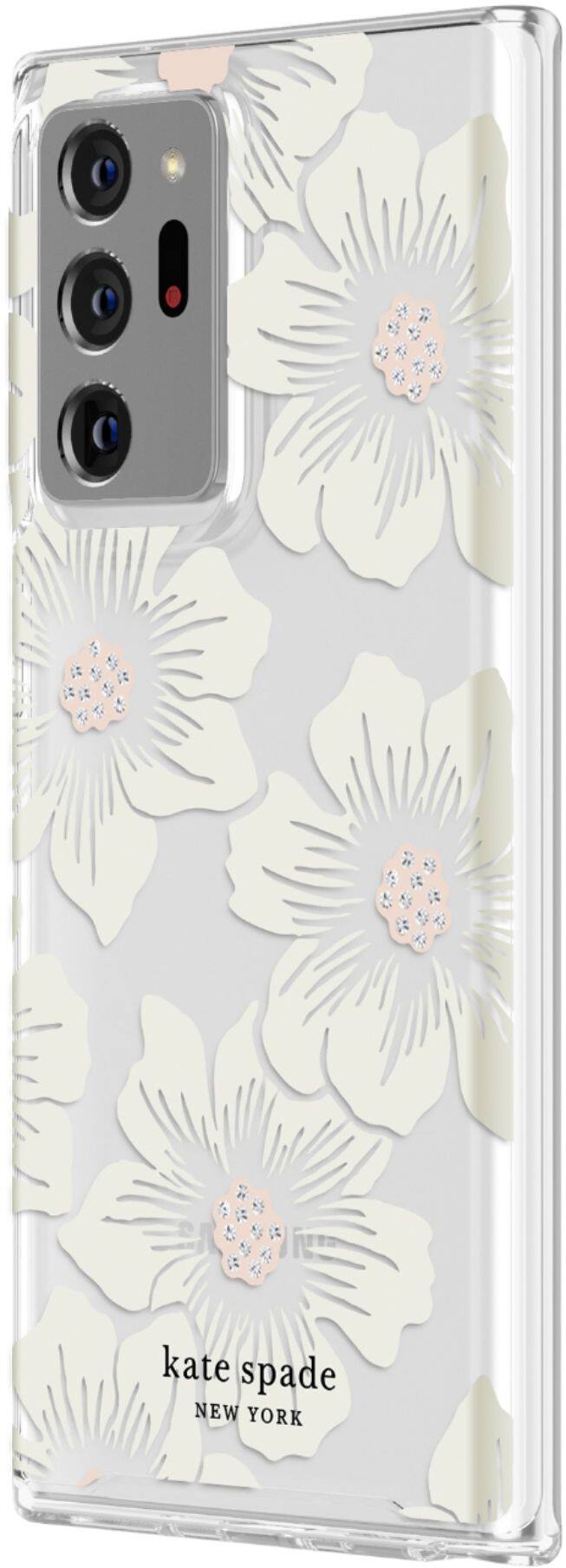 Left. kate spade new york - Protective Hardshell Case for Samsung Galaxy Note 20 Ultra - Hollyhock.