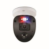 Swann - 1080p Enforcer™ Camera w/ Police Style Flashing Lights & Color Night Vision - White - Front_Zoom