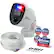 Angle. Swann - 4K SwannForceAdd on Bullet Camera w/ Siren & Police Style Flashing Lights - White.