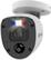 Front. Swann - 4K SwannForceAdd on Bullet Camera w/ Siren & Police Style Flashing Lights - White.